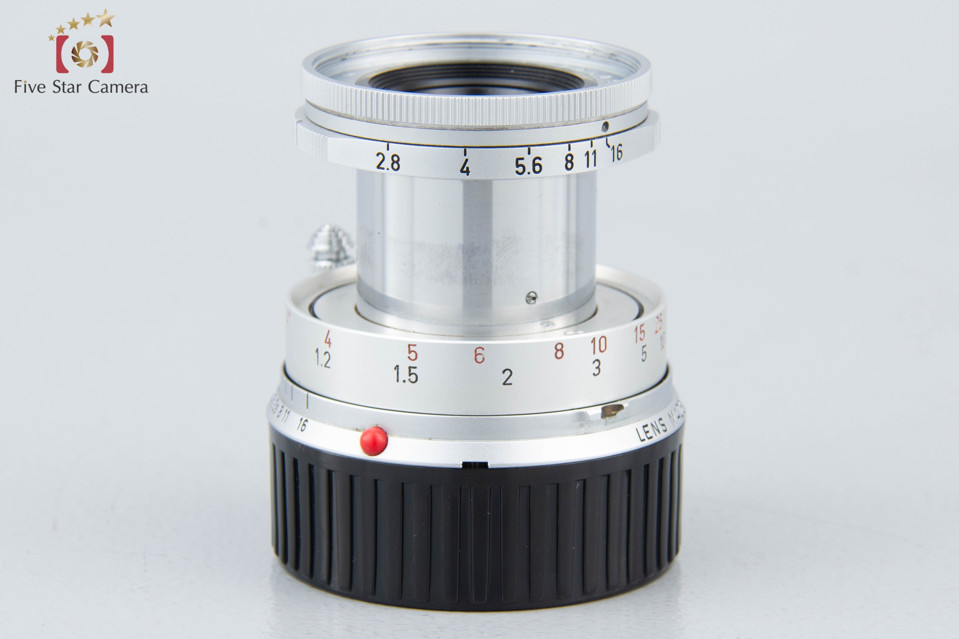 中古】Leica ライカ Elmar 50mm f/2.8 沈胴式 ライカMマウント |  中古カメラ・フィルムカメラを中心に取り揃えるファイブスターカメラ