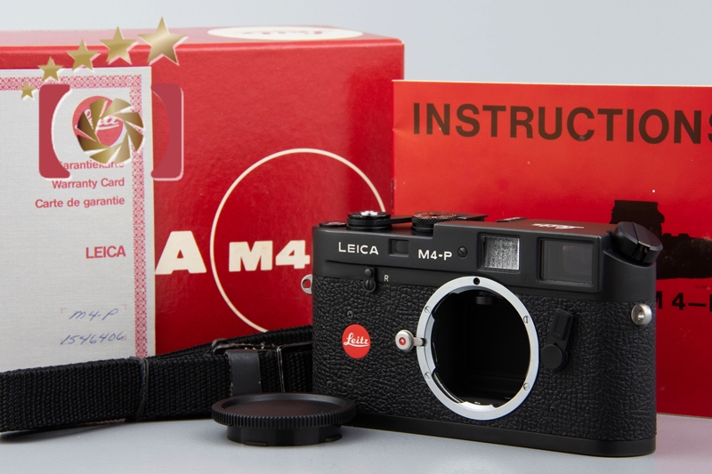 【中古】Leica ライカ M4-P ブラック レンジファインダーフィルムカメラ 元箱付き |  中古カメラ・フィルムカメラを中心に取り揃えるファイブスターカメラ