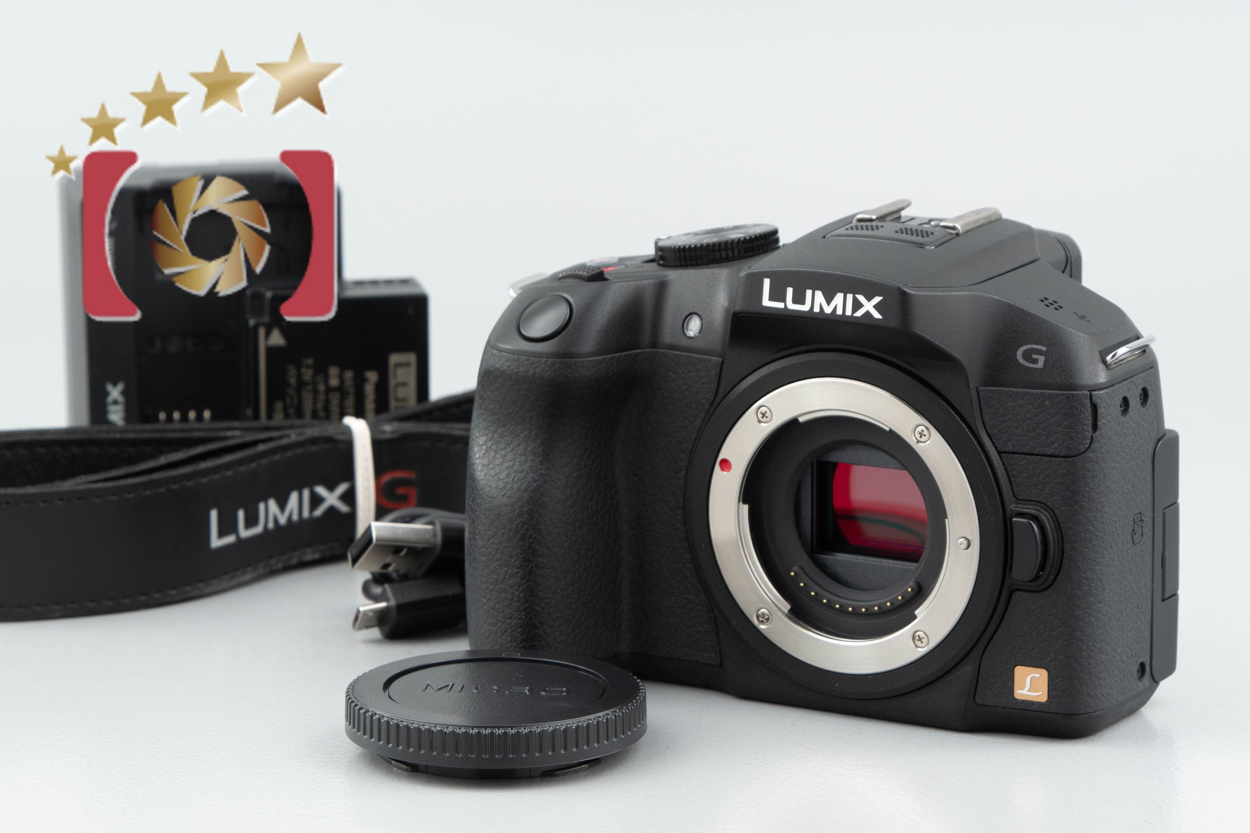 中古】Panasonic パナソニック LUMIX DMC-G6 ブラック ミラーレス一眼