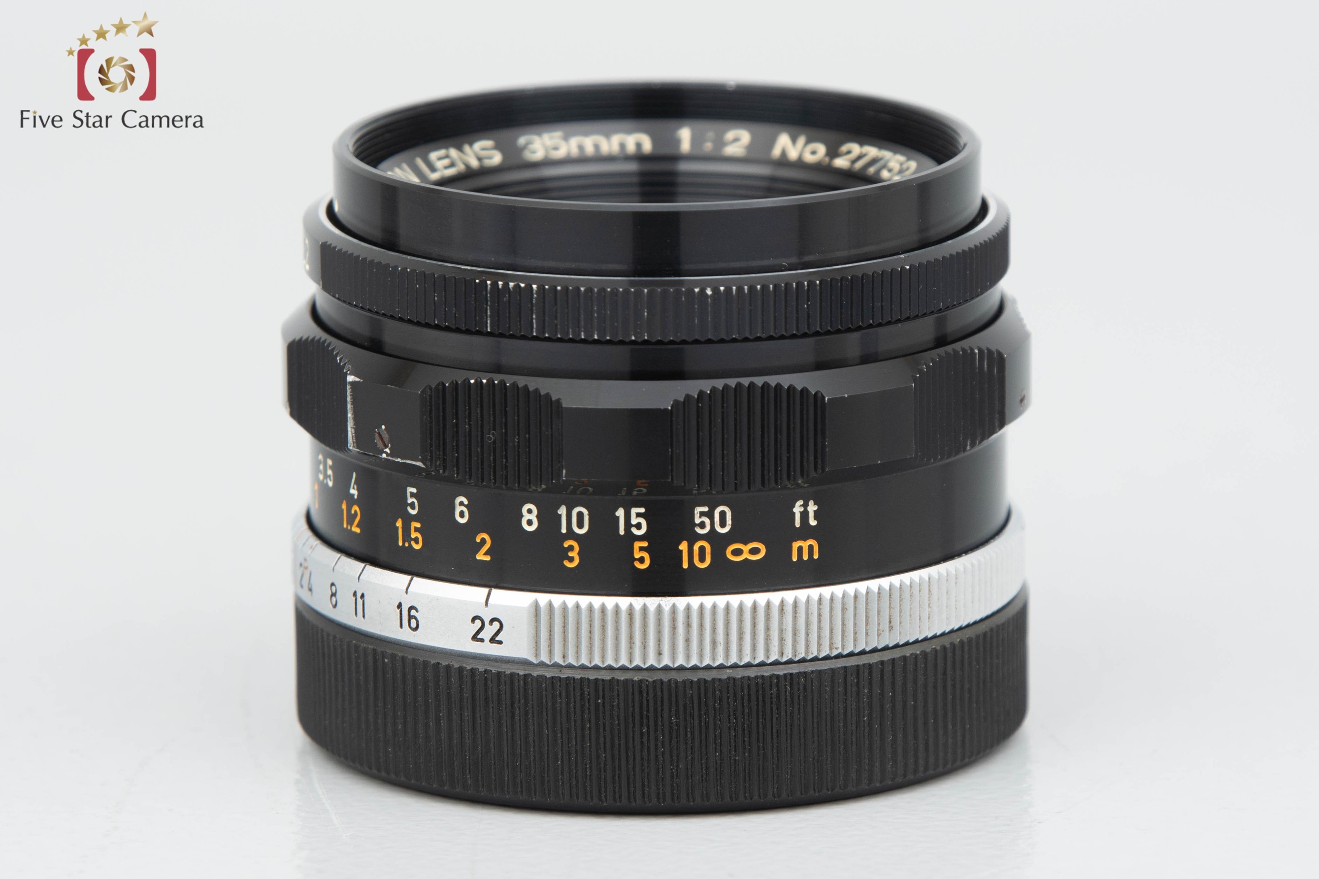 中古】Canon キヤノン 35mm f/2 L39 ライカスクリューマウント | 中古カメラ・フィルムカメラを中心に取り揃えるファイブスターカメラ