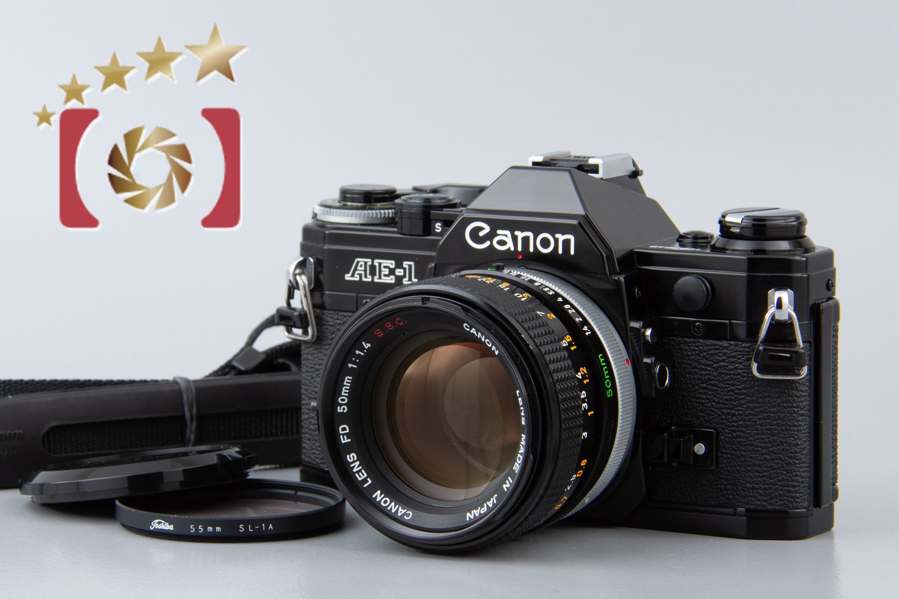 【中古】Canon キヤノン AE-1 ブラック + FD 50mm f/1.4 S.S.C. |  中古カメラ・フィルムカメラを中心に取り揃えるファイブスターカメラ