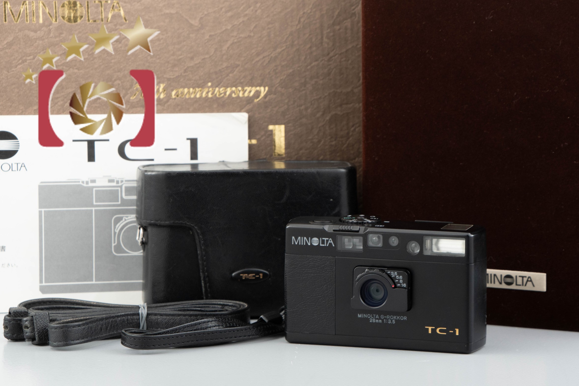 MINOLTA TC-1 フィルムカメラ ケース付 良好 【再入荷！】 - フィルム