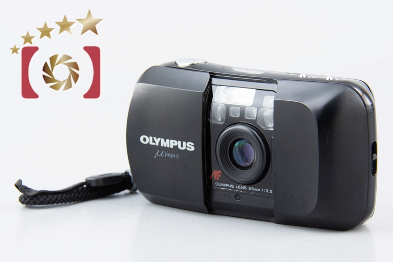 【中古】OLYMPUS オリンパス μ[mju:] ブラック コンパクトフィルムカメラ |  中古カメラ・フィルムカメラを中心に取り揃えるファイブスターカメラ