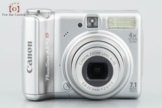 中古】Canon キヤノン PowerShot A570 IS シルバー コンパクトデジタル