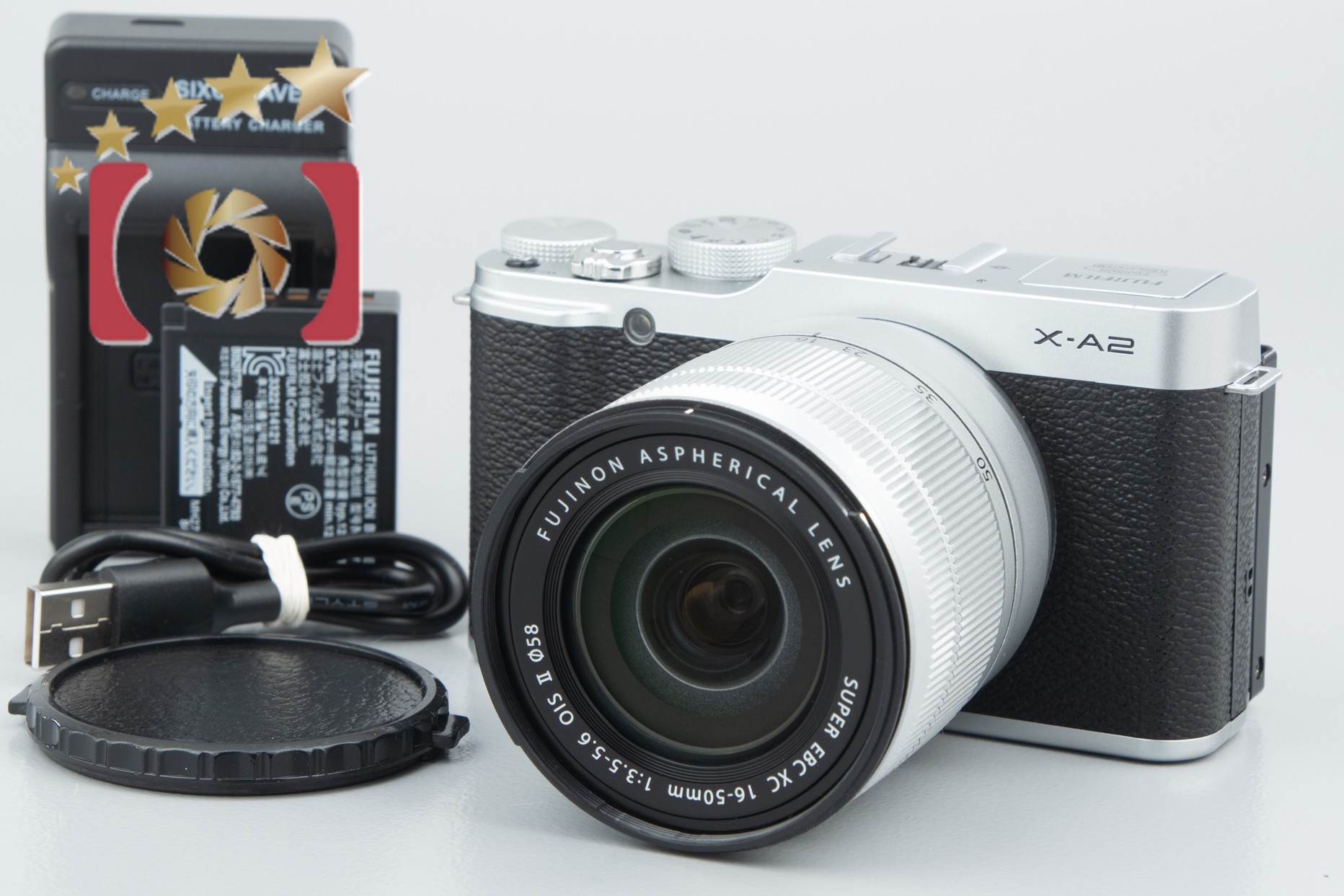 FUJIFILM ミラーレス一眼 X-A2 ダブルズームレンズキット シルバー X ...