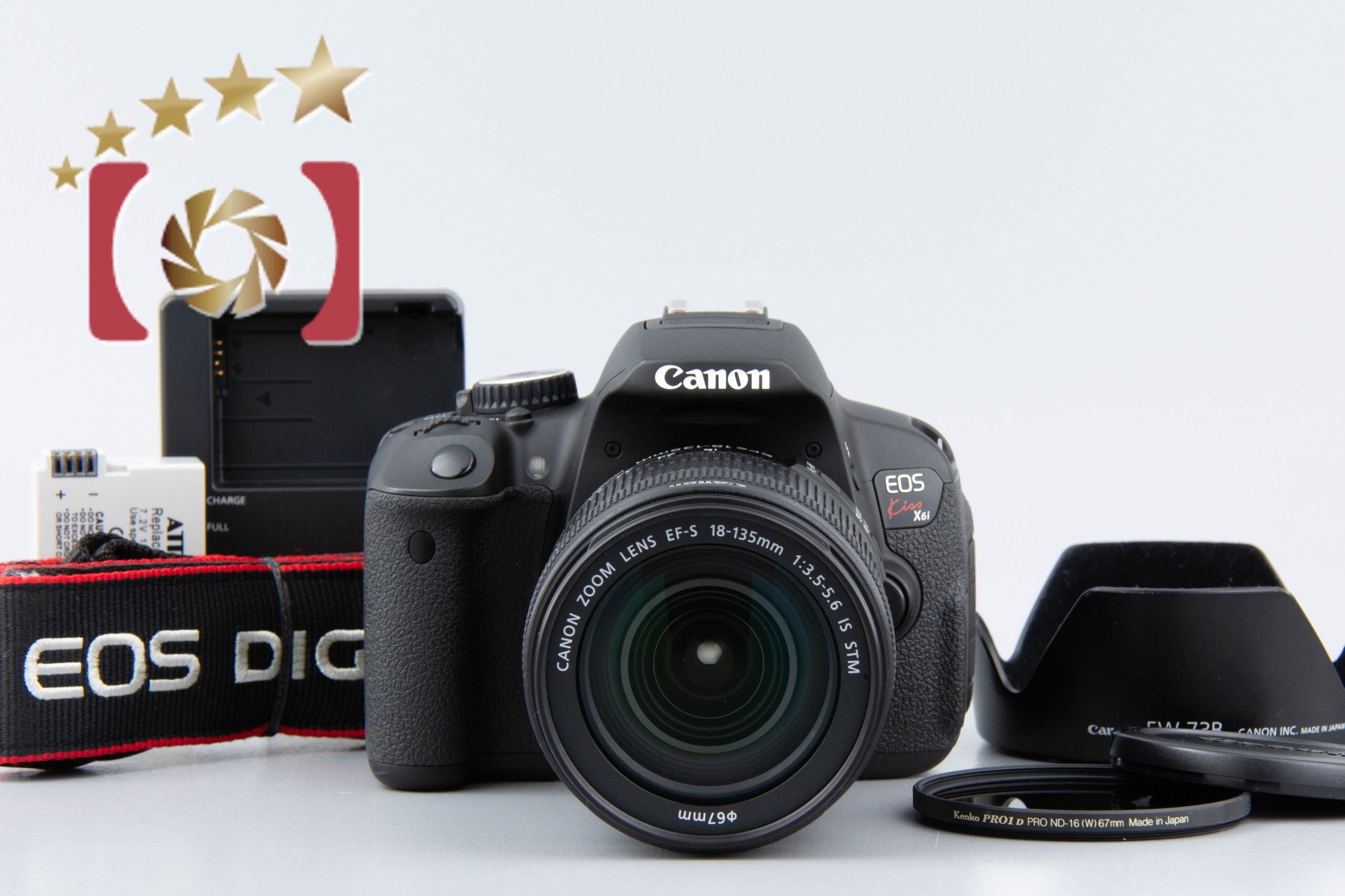 中古】Canon キヤノン EOS Kiss X6i 18-135 レンズキット シャッター回数僅少 |  中古カメラ・フィルムカメラを中心に取り揃えるファイブスターカメラ