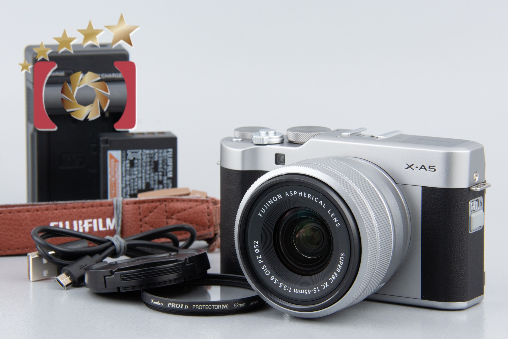 中古】FUJIFILM 富士フイルム X-A5 レンズキット シルバー | 中古