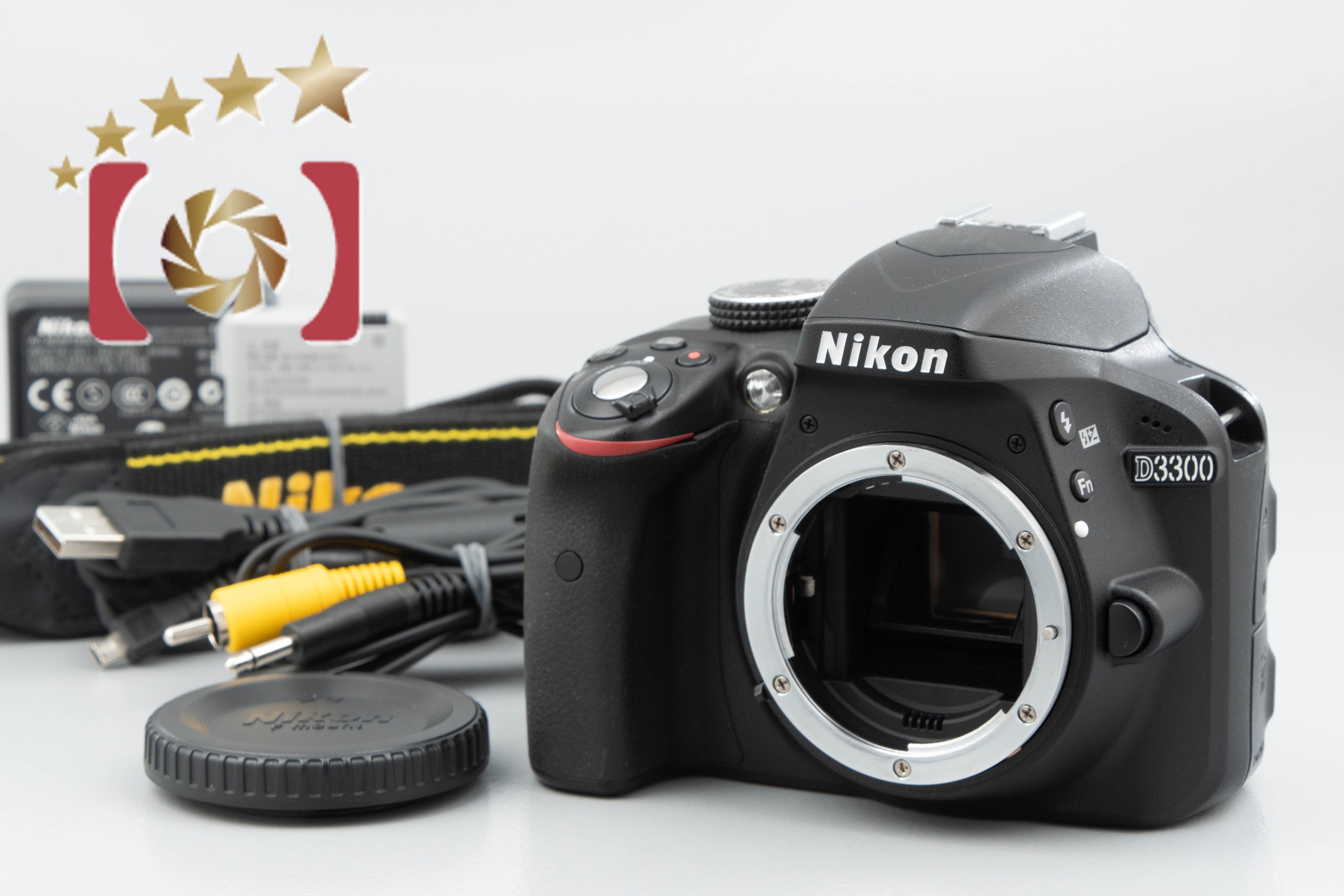 【中古】Nikon ニコン D3300 ブラック デジタル一眼レフカメラ | 中古カメラ・フィルムカメラを中心に取り揃えるファイブスターカメラ