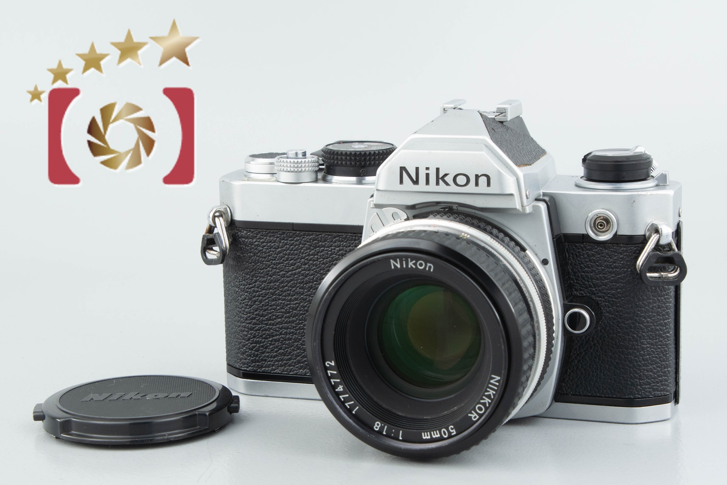 【中古】Nikon ニコン FM シルバー 前期 + Ai NIKKOR 50mm f/1.8 |  中古カメラ・フィルムカメラを中心に取り揃えるファイブスターカメラ