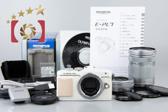 【中古】OLYMPUS オリンパス PEN Lite E-PL7 EZ ダブルズームキット ホワイト シャッター回数僅少 元箱付き |  中古カメラ・フィルムカメラを中心に取り揃えるファイブスターカメラ