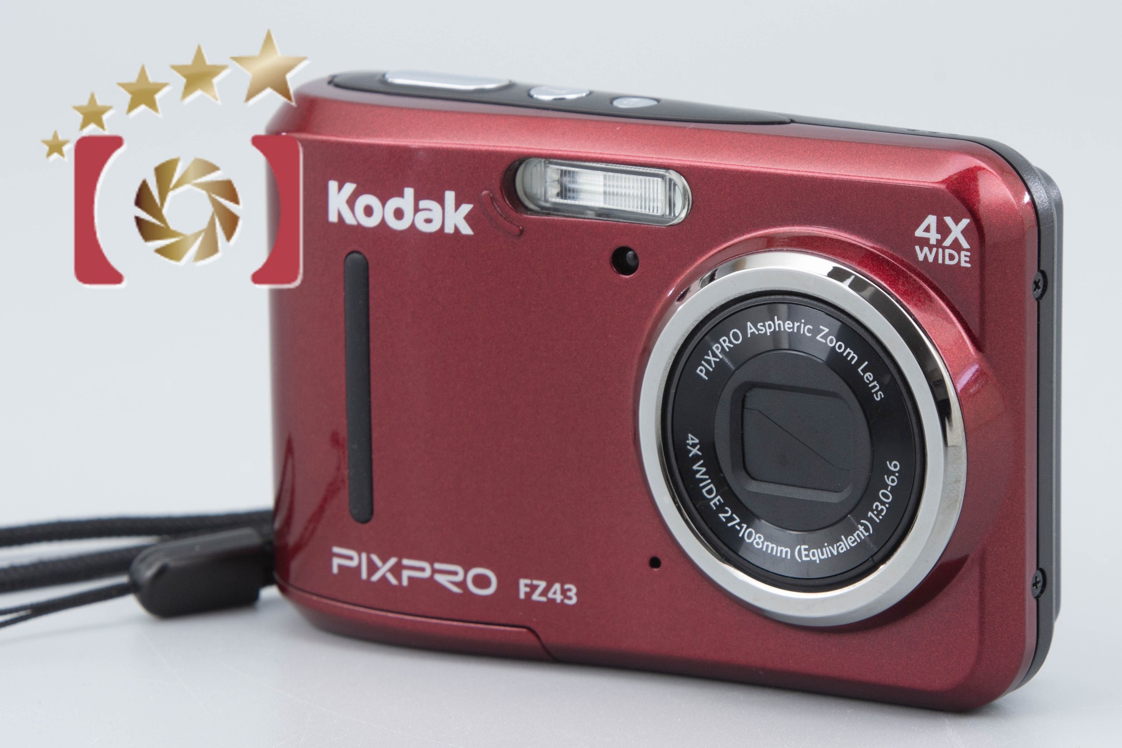 【中古】KODAK コダック PIXPRO FZ43 レッド コンパクトデジタルカメラ |  中古カメラ・フィルムカメラを中心に取り揃えるファイブスターカメラ