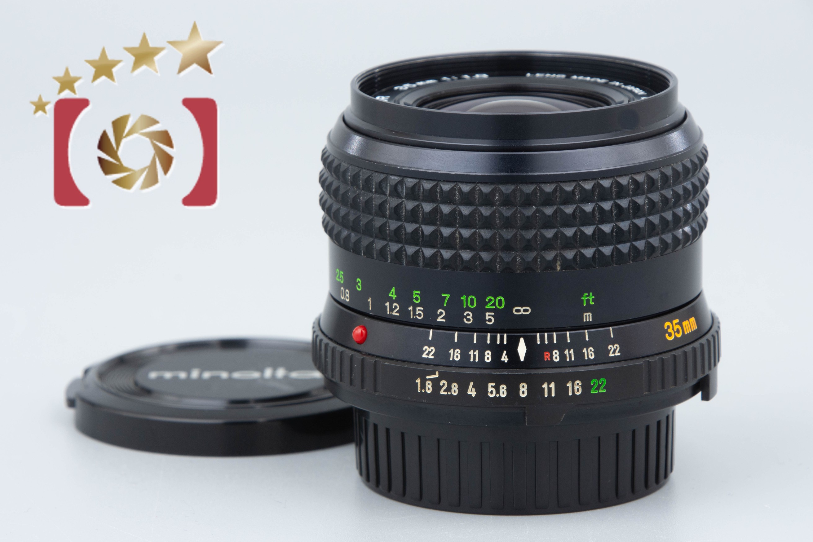 【中古】MINOLTA ミノルタ MD W.ROKKOR 35mm f/1.8 | 中古カメラ・フィルムカメラを中心に取り揃えるファイブスターカメラ