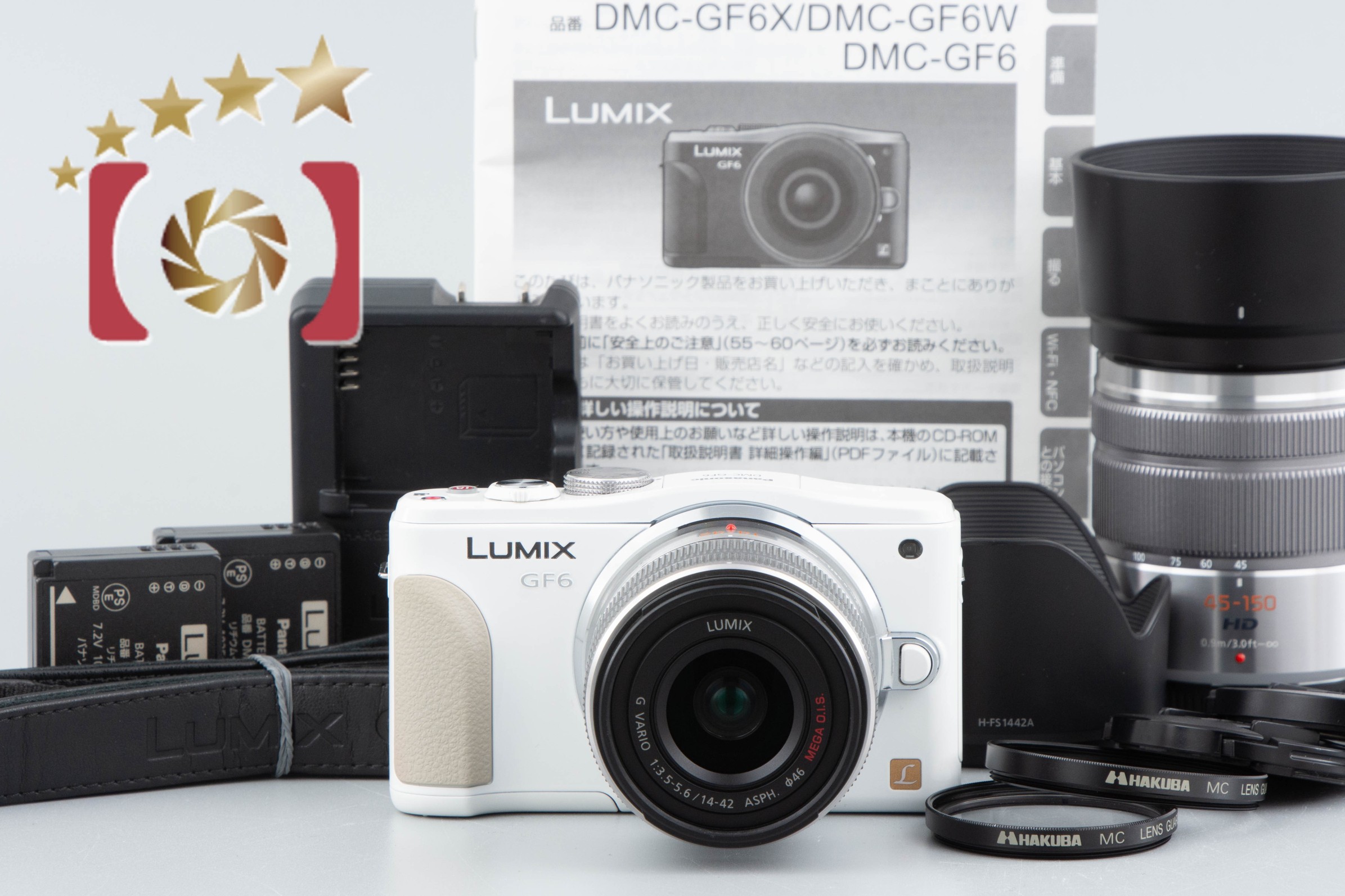 中古】Panasonic パナソニック LUMIX DMC-GF6 ダブルズームレンズキット ホワイト |  中古カメラ・フィルムカメラを中心に取り揃えるファイブスターカメラ