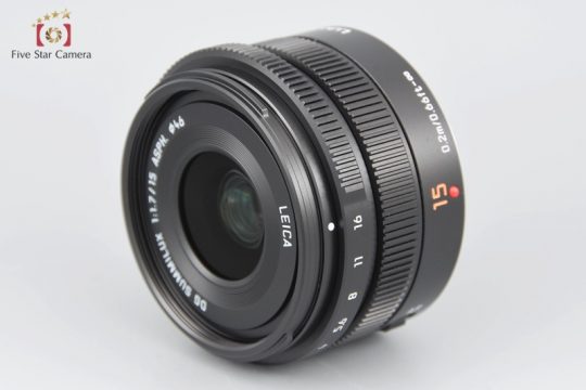 中古】Panasonic パナソニック LEICA DG SUMMILUX 15mm f/1.7 ASPH. H-X015-K ブラック |  中古カメラ・フィルムカメラを中心に取り揃えるファイブスターカメラ