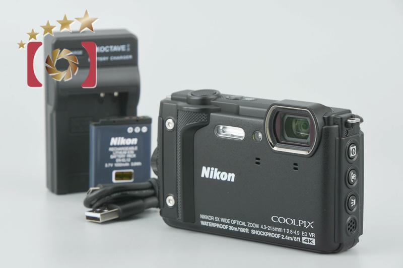 【中古】Nikon ニコン COOLPIX W300 ブラック コンパクトデジタルカメラ |  中古カメラ・フィルムカメラを中心に取り揃えるファイブスターカメラ