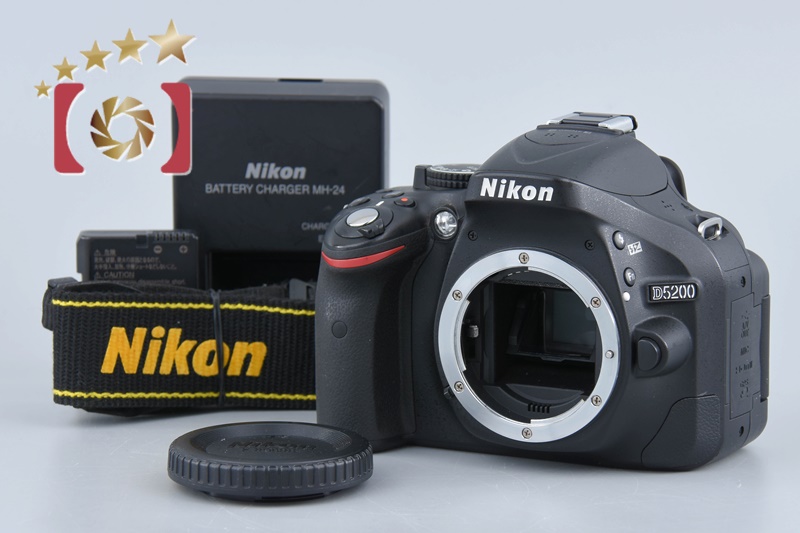 【中古】Nikon ニコン D5200 ブラック デジタル一眼レフカメラ | 中古カメラ・フィルムカメラを中心に取り揃えるファイブスターカメラ