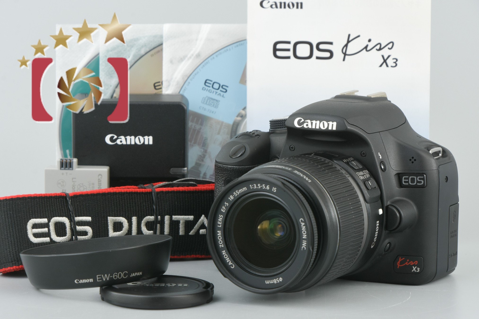 【中古】Canon キヤノン EOS Kiss X3 EF-S 18-55 IS レンズキット シャッター回数僅少 |  中古カメラ・フィルムカメラを中心に取り揃えるファイブスターカメラ