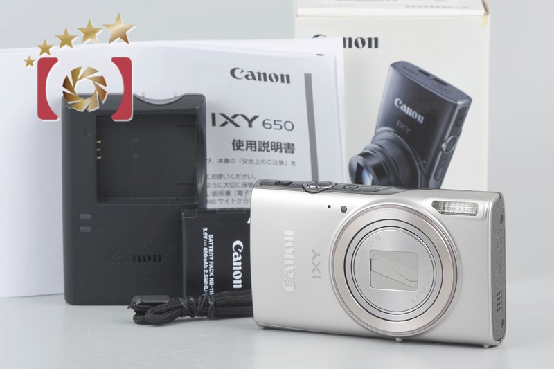 【中古】Canon キヤノン IXY 650 シルバー コンパクトデジタルカメラ 元箱付き |  中古カメラ・フィルムカメラを中心に取り揃えるファイブスターカメラ