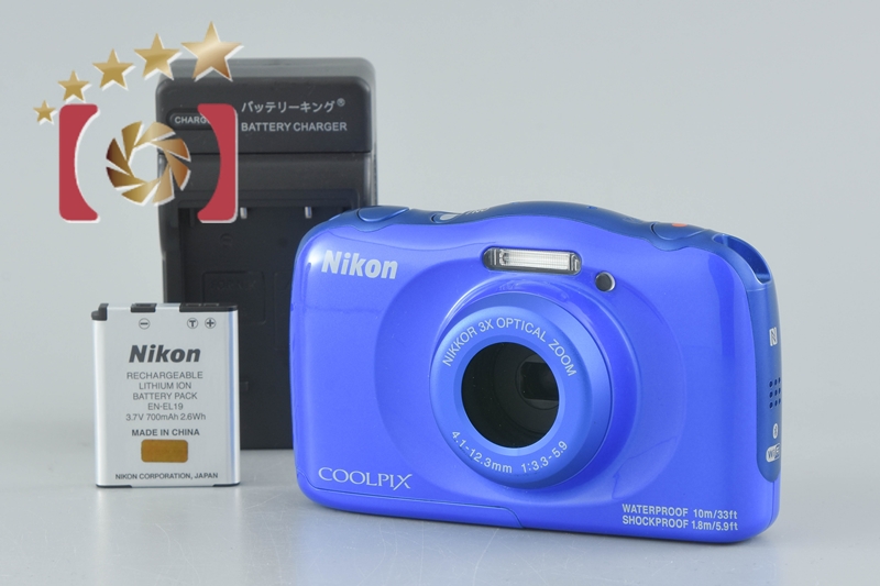 中古】Nikon ニコン COOLPIX W100 ブルー コンパクトデジタルカメラ | 中古カメラ・フィルムカメラを中心に取り揃えるファイブスター カメラ