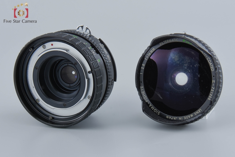 中古】SIGMA シグマ FISHEYE 16mm f/2.8 FILTERMATIC MULTI-COATED ニコン用 |  中古カメラ・フィルムカメラを中心に取り揃えるファイブスターカメラ