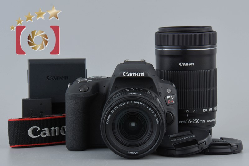 中古】Canon キヤノン EOS Kiss X9 ダブルズームキット ブラック 中古】Canon キヤノン EOS Kiss X9 ダブルズームキット ブラック