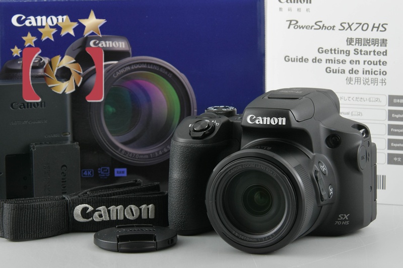 中古】Canon キヤノン PowerShot SX70 HS ブラック コンパクト