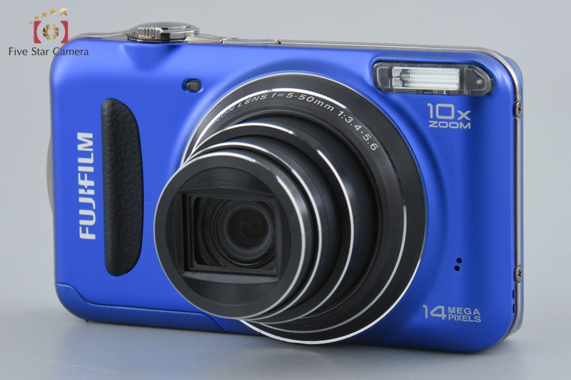 中古】FUJIFILM 富士フイルム FINEPIX T300 ブルー コンパクト