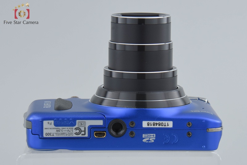 中古】FUJIFILM 富士フイルム FINEPIX T300 ブルー コンパクト