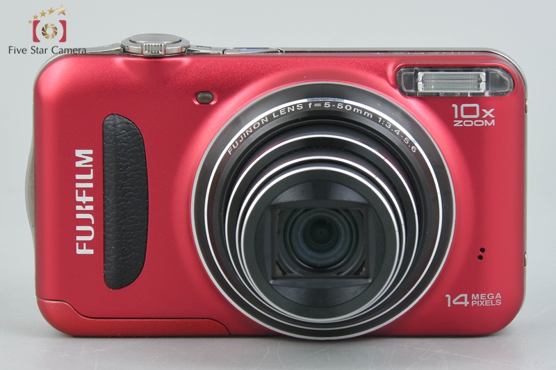 大人気新作 中古】FUJIFILM コンパクト レッド T300 FINEPIX 富士フイルム デジタルカメラ