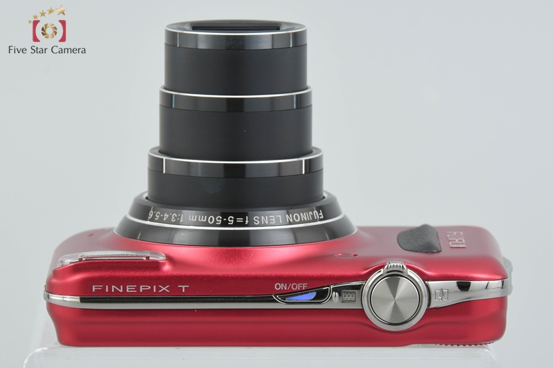 中古】FUJIFILM 富士フイルム FINEPIX T300 レッド コンパクト