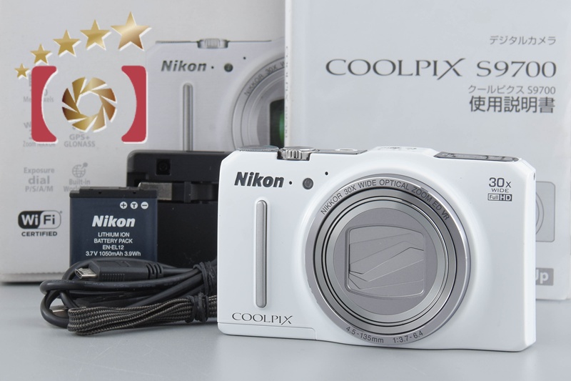 中古】Nikon ニコン COOLPIX S9700 エレガントホワイト 中古】Nikon ニコン COOLPIX S9700 エレガントホワイト