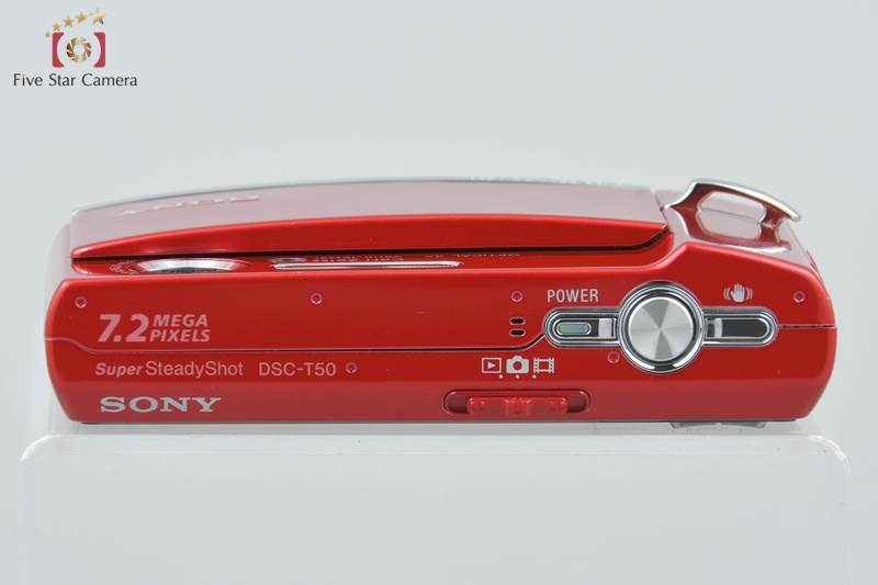 中古】SONY ソニー Cyber-shot DSC-T50 レッド コンパクト