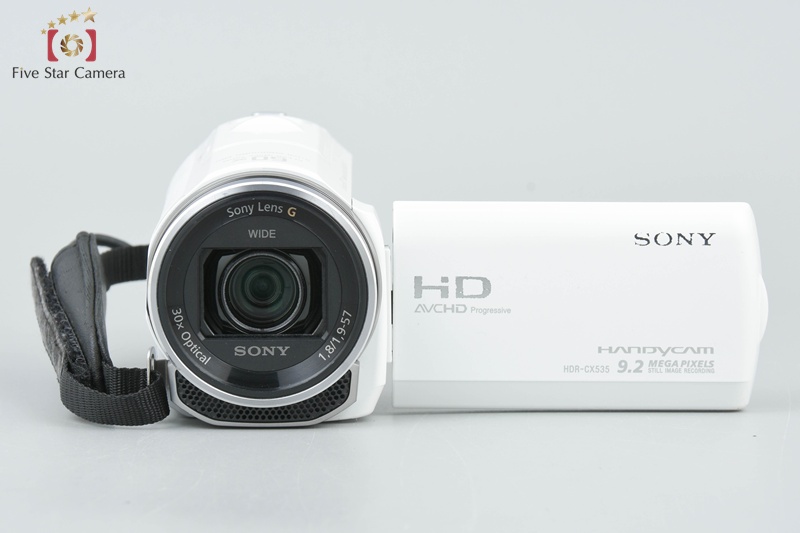 中古】SONY ソニー HDR-CX535 ホワイト デジタルビデオカメラ