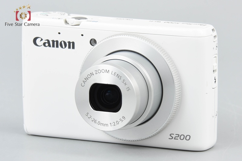 中古】Canon キヤノン PowerShot S200 ホワイト コンパクト 中古】Canon キヤノン PowerShot S200 ホワイト コンパクト
