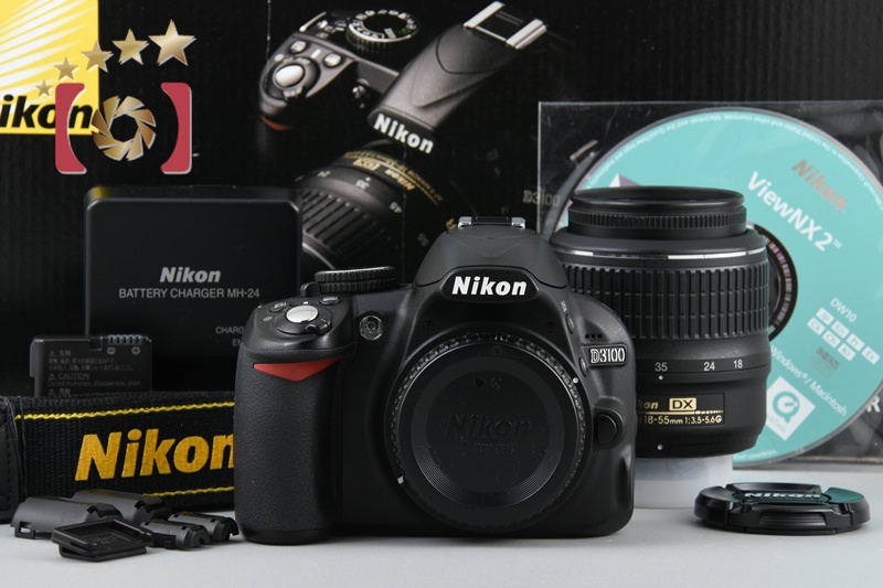 Nikon D3100 デジタルカメラ 本体 レンズ ブラック ストラップ付き