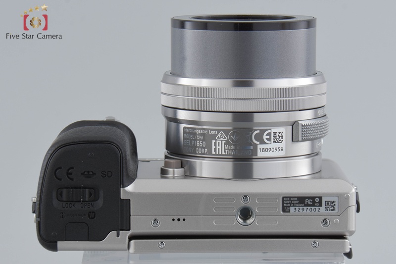 中古】SONY ソニー α6000 ILCE-6000 シルバー パワーズーム