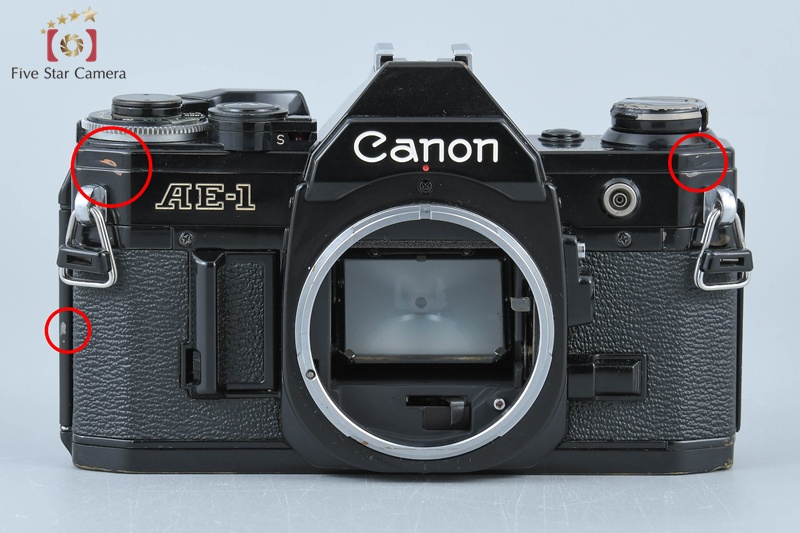 中古】Canon キヤノン AE-1 ブラック フィルム一眼レフカメラ