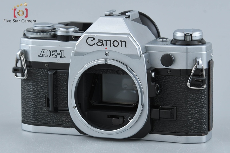 キヤノンAE-1＋FD35mm 1:3.5 【きれいな整備品中古】 中古】Canon キヤノン AE-1 シルバー フィルム一眼レフカメラ