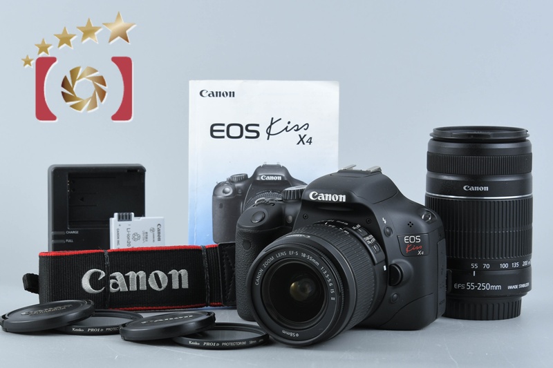 EOS Kiss X4 EF-S18-55 IS レンズキット シャッター回数1500回