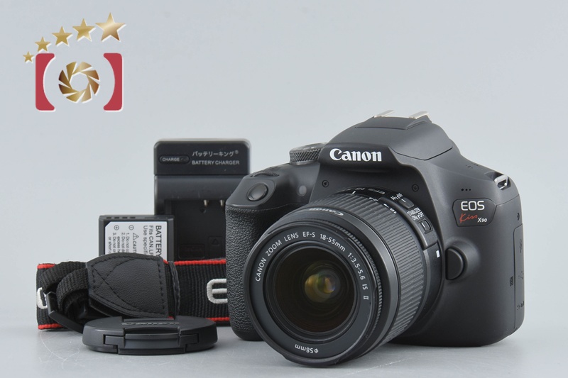 中古】Canon キヤノン EOS Kiss X90 EF-S 18-55 IS II レンズ