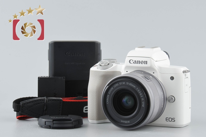 中古】Canon キヤノン EOS Kiss M2 EF-M 15-45 IS STM レンズ
