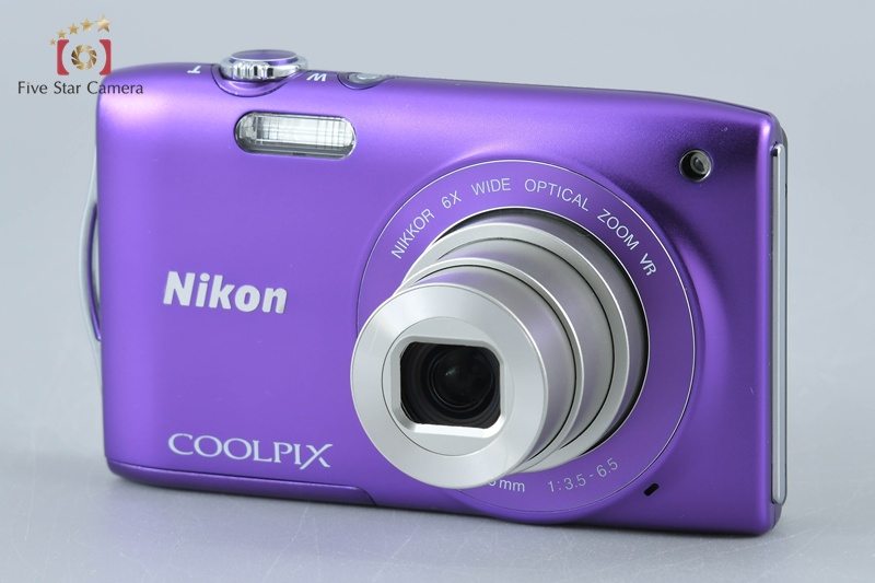 【美品・動作良好】ニコン Nikon COOLPIX S3300 パープル 紫 中古】Nikon ニコン COOLPIX S3300 ラベンダーパープル