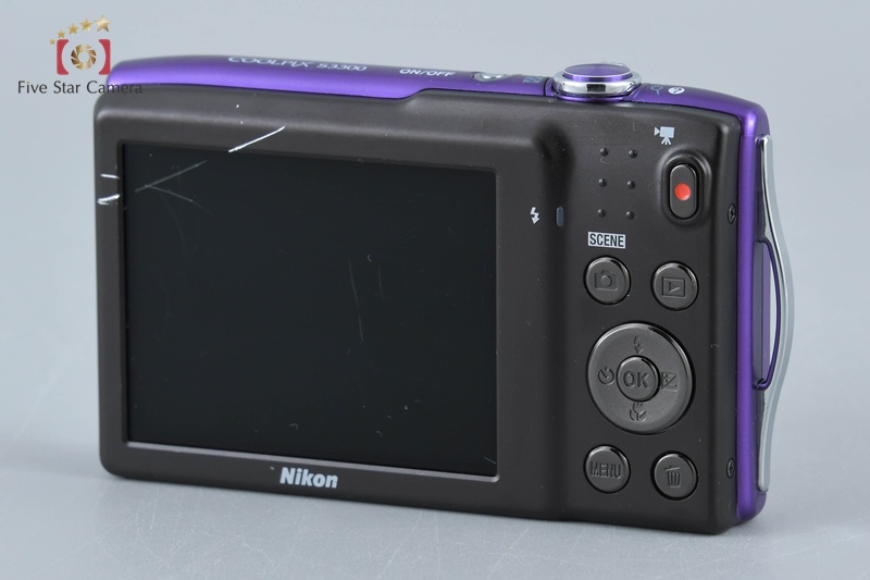 中古】Nikon ニコン COOLPIX S3300 ラベンダーパープル