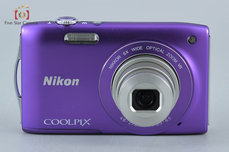 Nikon COOLPIX S3300 コンパクトデジタルカメラ ジャンク 紫 中古】Nikon ニコン COOLPIX S3300 ラベンダーパープル