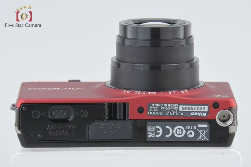 中古】Nikon ニコン COOLPIX S6000 フラッシュレッド コンパクト