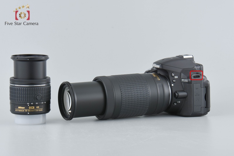中古】Nikon ニコン D5300 AF-P ダブルズームキット ブラック