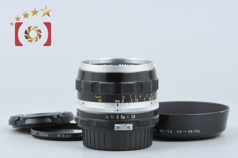 【中古】 Nikon NIKKOR-S Auto 35ｍｍ F2.8 ニコン 中古】(ニコン) Nikon NIKKOR-S Auto 35mm F2.8｜ナニワグループ