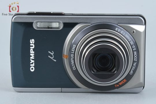 中古】OLYMPUS オリンパス μ-7020 ダークグレー コンパクト