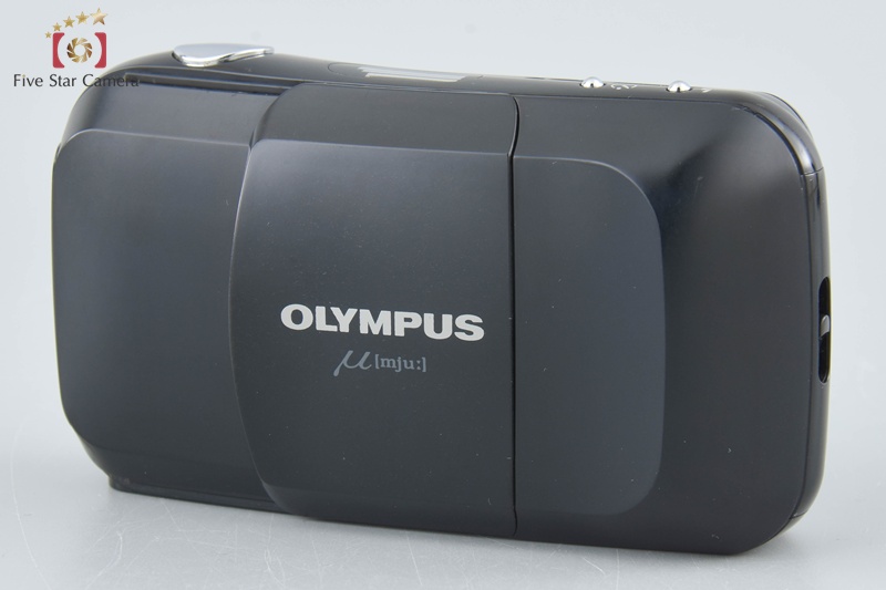 中古】OLYMPUS オリンパス μ[mju:] ブラック コンパクトフィルム