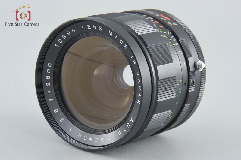 レア　RICOH AUTO RIKENON 28mm f2.8 m42マウント 9fb7a18275df4ff309d711be399a70